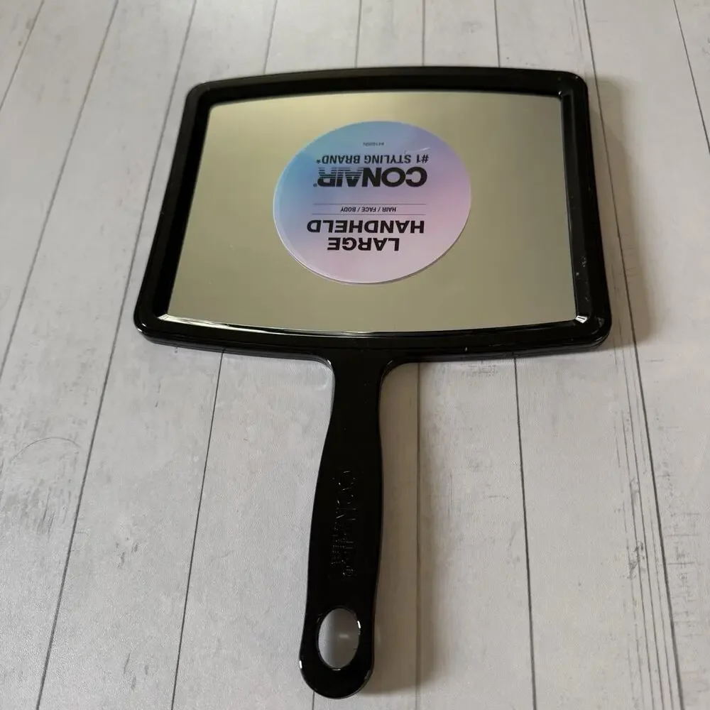 Conair Large Handheld Mirror Hair Face Body Standard Magnification